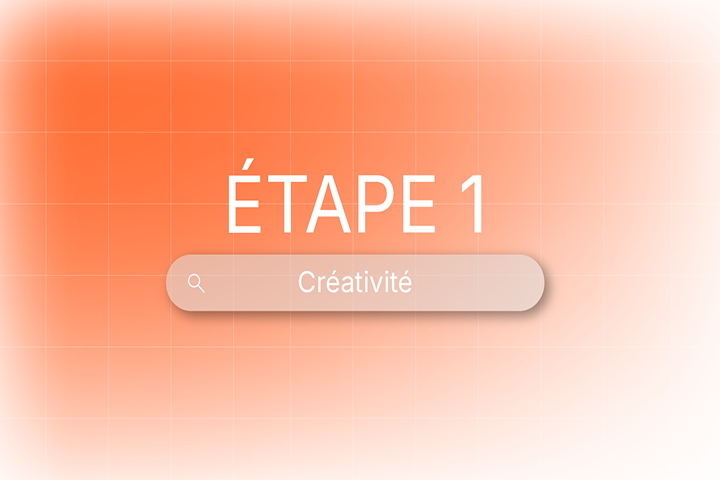 Illustration de l'étape 1 dans la fabrication de dispositifs médicaux sur mesure, mettant en avant la créativité